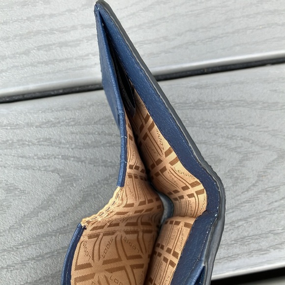 Lodis Women’s Leather Tři-fold Wallet Blue - Picture 9 of 10